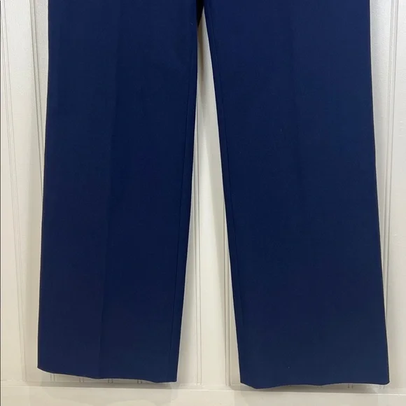 New Talbots Newport Pant Trouser Leg Full Length Navy Blue Size 8 - Picture 4 of 13